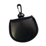 Maxbell 2xProtable Towel Cloth Lined Pocket Golf Ball Cleaner Washer Pouch Black