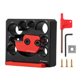 Maxbell Dowel Maker Jig Wear Resistant 8 Holes Aluminum Alloy Adjustable Dowel Maker