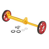 Maxbell Maxbell Folding Bike Easy Wheels Extension Rod for Brompton Bike Gold red