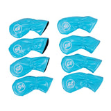 Maxbell 8Pcs Golf Iron Head Covers Golfer Gift Golf Wedge Covers Set Protector Guard Light Blue