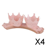 Maxbell 4x50pcs Cake Cupcake Wrappers Wraps Wedding Party Birthday Baby Shower Pink