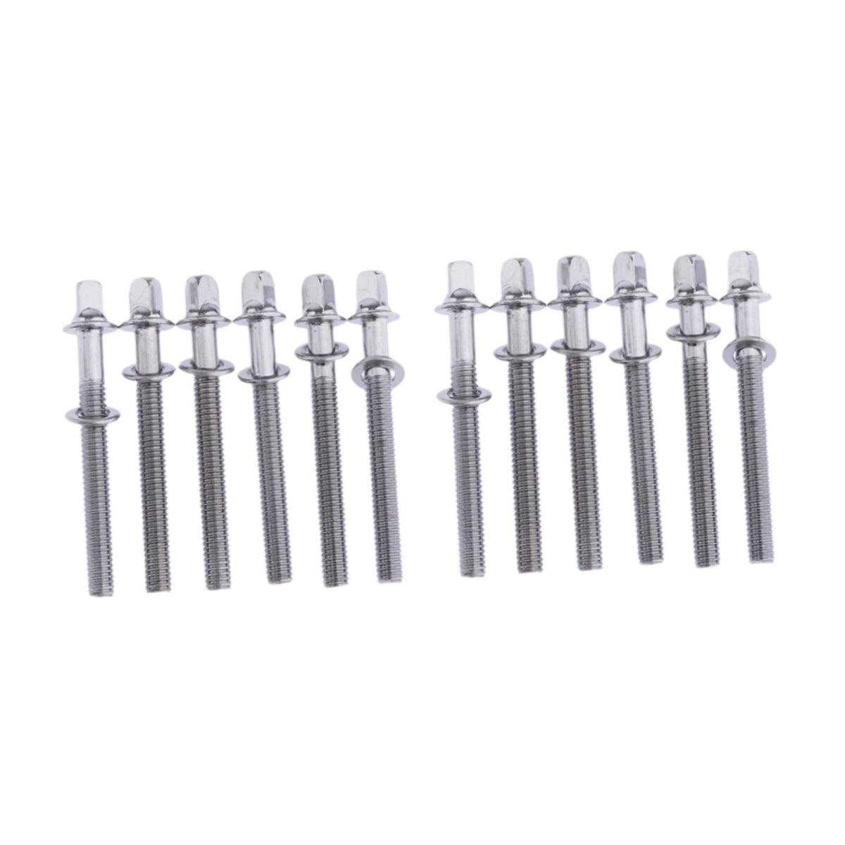 Maxbell 12Pcs Drum Screw Percussion Instrument Parts Rustproof Drum Kit Short Screws M
