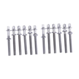 Maxbell 12Pcs Drum Screw Percussion Instrument Parts Rustproof Drum Kit Short Screws M