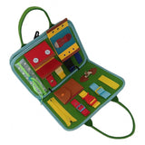 Maxbell Felt Busy Board Preschool Learning Activity Toy for Boys Girls Baby Children Green