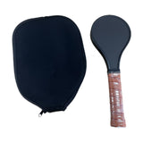 Maxbell Pickleball Sweet Spot Paddle Portable Frosted Surface Pickleball Racquet Brown w Paddle Cover