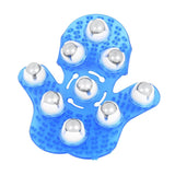 Maxbell Maxbell Palm 9 Balls Body Massager Massage Glove Hand Held Stress Tension Relief Blue