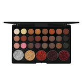 Maxbell 29 Colors Matte Shiny Sequins Eyshadow Makeup Palette & Multi-color Lipstick