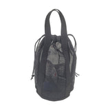 Maxbell Mesh Shower Tote Bag Convenient Portable for Camping Accessories Beach Black