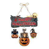 Maxbell 2x Halloween Paper Hanging Ornaments Halloween Decorations for Party Outside