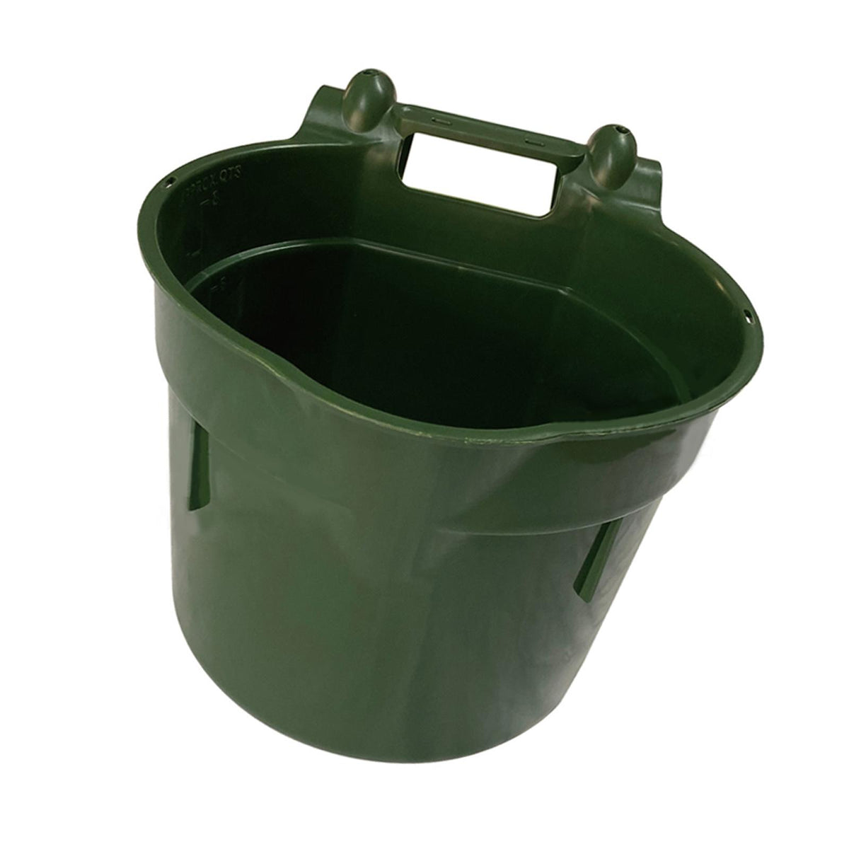 Horse feed Pail with Hanging Hooks for Livestock Accessories Stall Mountable 8L