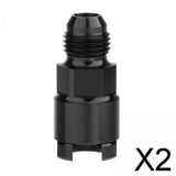 Maxbell 2xFuel Rail Line Adaptor 3/8" 5/16"AN6 for LSX LS LS6 5.7 6.2 3 8inch