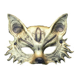 Maxbell Fox Mask Photo Props Accessory Practical Animal Face Mask for Animal Cosplay Gold