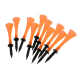 Maxbell Maxbell 10 Pieces 83mm Height Rubber Golf Tees Golfer Training Orange