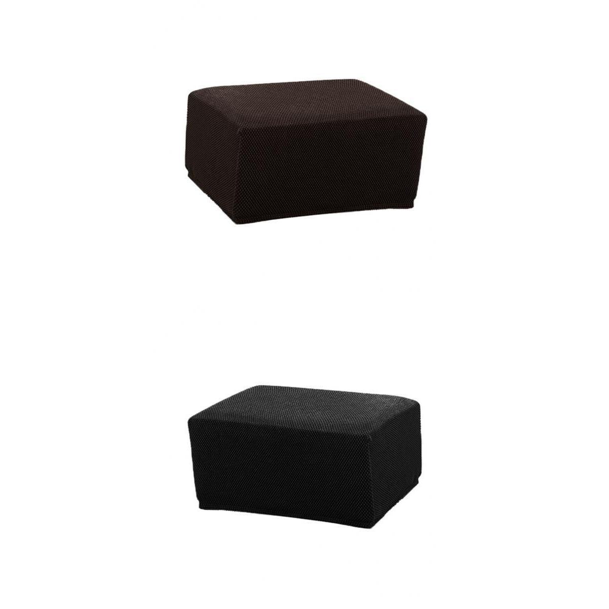 Maxbell 2Color Jacquard Storage Ottoman Cover Footstool Slipcover Protector