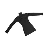 Maxbell 1:6 Scale Bodycon Retro Miniature Trendy Clothing for 12 inch Female Figures black