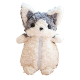 Maxbell Plush Corgi Dog Shape Pencil Case Storage Pencil Pouch for College Home Kids Gray