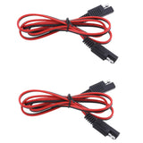 Maxbell 2Pieces 18AWG SAE Male to Male Extension Adapter Cable Harness Solar Battery