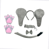 Kids Elephant Costume Set Dress up for Carnival Performance Party Decoration 5Pcs