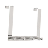 Maxbell Maxbell Door Rear Hanger with Hooks Sturdy Wall Mounted for Bedroom Kitchen Bathroom 4 Hooks