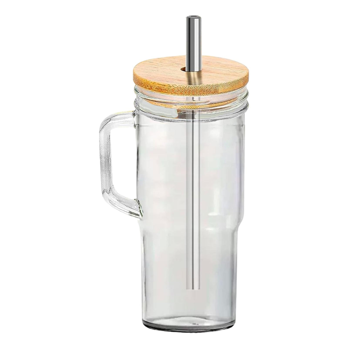 Maxbell Coffee Cup 24oz Fruit Juice Drink Glass Durable Jar Cup for Tea Milk Workout