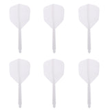 Maxbell 6 Pieces Transparent 2BA Thread Dart Shafts and Dart Flights Connection White - Aladdin Shoppers