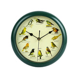 Maxbell 10inch Singing Wild Bird Wall Clock Battery Powered Melody Clock for Kitchen