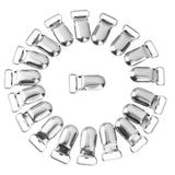 Maxbell Maxbell 20x Metal Suspender Paci Webbing Ribbon Mitten Clips w/ Plastic Insert 1.5cm