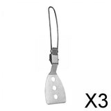 Maxbell 3xCamping Cooking Spatula Stainless Steel Folding Spatula for Outdoor Hiking