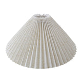 Maxbell Pleated Lampshade Simple Cloth Floor Lamp Shade for Home Dining Room Bedroom Linen
