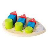 Maxbell Wooden Color and Shape Sorter Toy Training Family for Toddlers Kids Children
