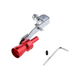 Maxbell 4xMuffler Exhaust Pipe Turbo Sound Whistle Simulator Whistler Red Size S