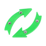 Maxbell 2Pcs Bike Wheel Reflectors Bike Spoke Reflectors for Mountain Bike Road Bike Green