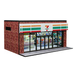 Maxbell 1/64 Supermarket Street Scene Display Case Layout for Home Bedroom Halloween Style B