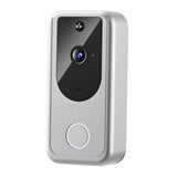 2xSmart Video Doorbell Wireless Intercom Two Way Audio Cloud Storage Silver
