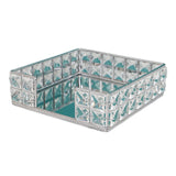Maxbell Maxbell Perfume Tray Tabletop Ornament Mirror Tray for Lamps Small Ornaments Letters Silver