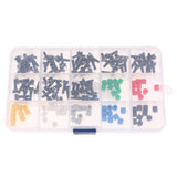 Maxbell Maxbell 150pcs Momentary Tactile Push Button Micro Switch Miniature 7-Color 6x6x16