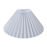 Maxbell Pleated Lampshade Simple Cloth Floor Lamp Shade for Home Dining Room Bedroom White