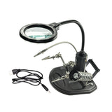 Maxbell Magnifying Glass Soldering Station LED Lighted for Engraving Crafts Assembly