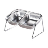 Maxbell Elevated Cat Bowls Stainless Steel Dog Feeder Stable Cat Food and Water Bowl