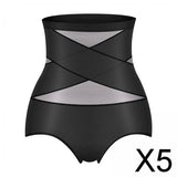Maxbell 5xWomens High Waist Panties Breathable Soft Elastic Underwear Tummy Control XL