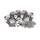 Maxbell 100Pcs Fence Wire Clamps Practical for Mount 12-16 Gauge Welded Wire to Wood