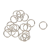 Maxbell 120pcs Silver Plated Metal Super Strong Jump Ring Split Ring Connector