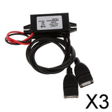 Maxbell 3xDual USB DC-DC Car Converter Module 12V To 5V 3A 15W Power Adapter