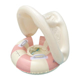 Maxbell Inflatable Swimming Ring Gift for Kids PVC Swim Tube for Beach Vacation Lake Pink