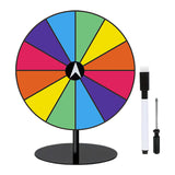 Maxbell Tabletop Prize Turntable Set Props for Carnival Party Promotional Activities RoundBase DarkColor