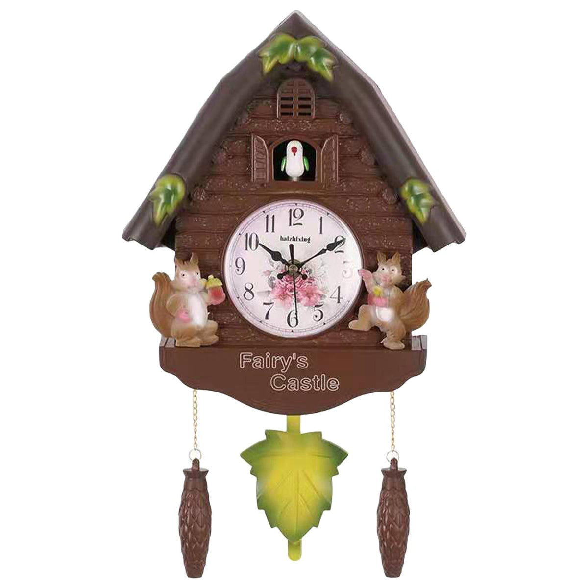 Maxbell Maxbell Vintage Style Cuckoo Wall Clock Hanging Alarm Silent for Office  D