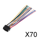 Maxbell 70x16 Pin Car Radio Stereo Speaker Wire Harness Plug for Alpine CDA-9887