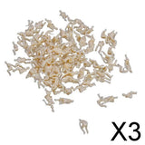 Maxbell 3xModel Train Unpainted Seated People Passangers Figures 1.5cm