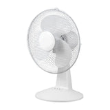 Maxbell Desk Fan UK Plug White 3 Speeds Adjustable for Bedroom Dormitories