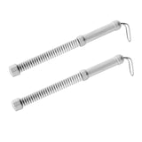 Maxbell 2 Pieces Battle Ropes Spring Bar for Indoor Outdoor and Office Strength Training gray